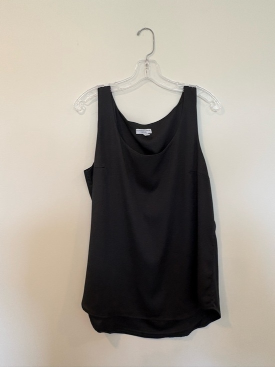 Katherine Barclay Tops - Katherine Barclay Black Cowl Neck Sleeveless Blouse Size L Elegant Work Top